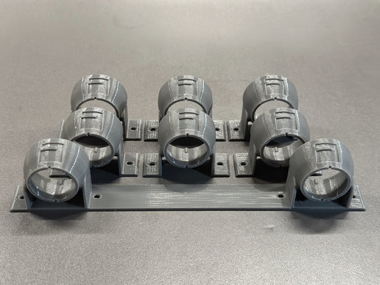 BUNDLE: 6 x Elbow Brackets and 1 x Elbow SHOWER BAR (150mm width) Compatible with 15mm JG Speedfit Push Fit Elbow