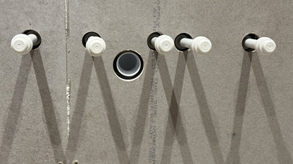 BUNDLE: 6 x Elbow Brackets and 1 x Elbow SHOWER BAR (150mm width) Compatible with 15mm JG Speedfit Push Fit Elbow