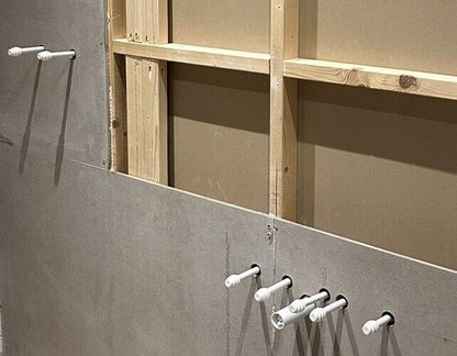 150mm width SHOWER BAR Bracket Compatible with 15mm JG Speedfit Push Fit Elbow - Precise 150mm Width