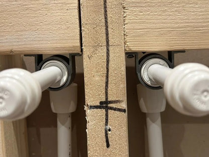 BUNDLE: 6 x Elbow Brackets and 1 x Elbow SHOWER BAR (150mm width) Compatible with 15mm Hep2O Push Fit Elbow