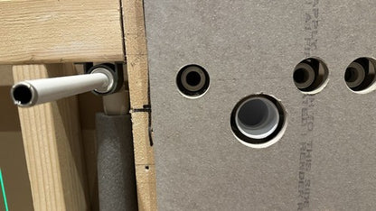 BUNDLE: 6 x Elbow Brackets and 1 x Elbow SHOWER BAR (150mm width) Compatible with 15mm Hep2O Push Fit Elbow
