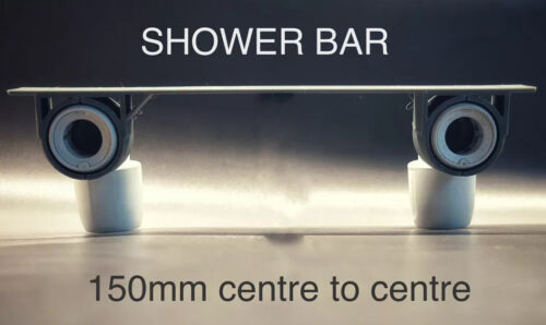BUNDLE: 6 x Elbow Brackets and 1 x Elbow SHOWER BAR (150mm width) Compatible with 15mm Hep2O Push Fit Elbow