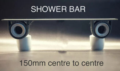 BUNDLE: 6 x Elbow Brackets and 1 x Elbow SHOWER BAR (150mm width) Compatible with 15mm Hep2O Push Fit Elbow