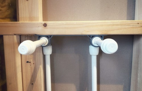 150mm width SHOWER BAR Bracket Compatible with 15mm Hep2O Push Fit Elbow