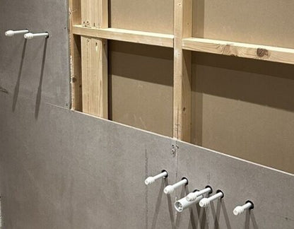 BUNDLE: 6 x Elbow Brackets and 1 x Elbow SHOWER BAR (150mm width) Compatible with 15mm Hep2O Push Fit Elbow