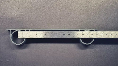 BUNDLE: 6 x Elbow Brackets and 1 x Elbow SHOWER BAR (150mm width) Compatible with 15mm Hep2O Push Fit Elbow
